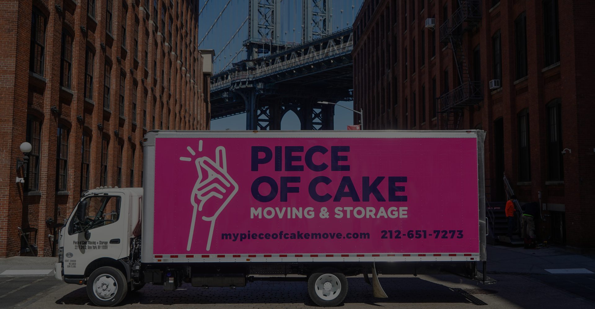 Piece of Cake Moving & Storage Truck - Manhattan Bridge