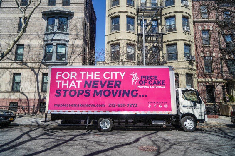 Piece of Cake Moving & Storage truck (pink)