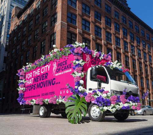 Washington Street, Dumbo Brooklyn Floral Truck Spring 2021