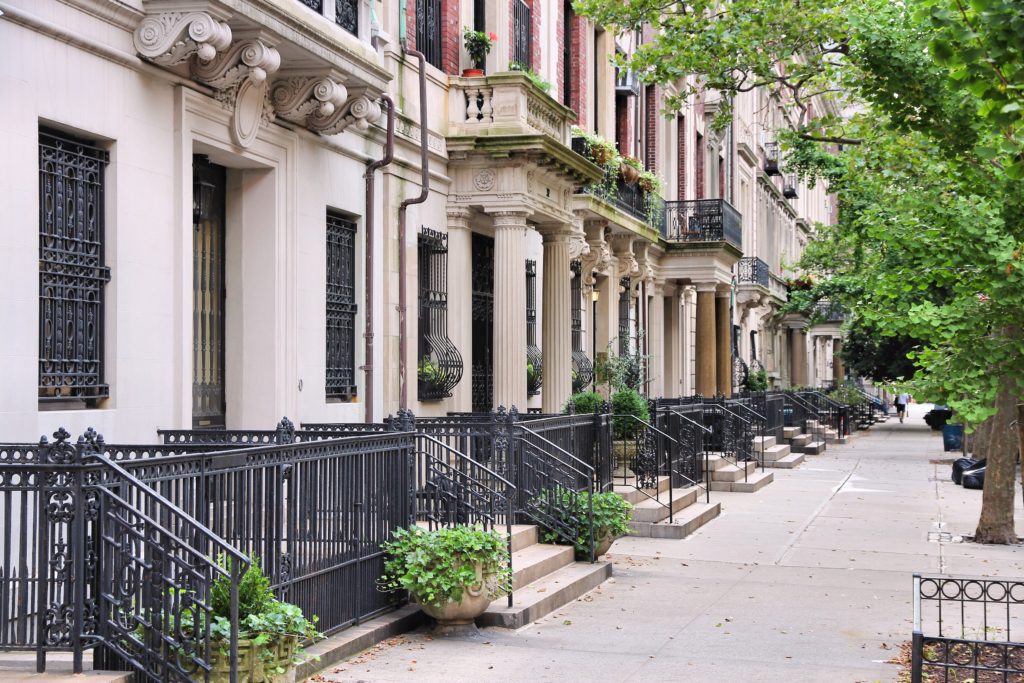 New,York,City,,United,States,-,Old,Townhouses,In,Upper