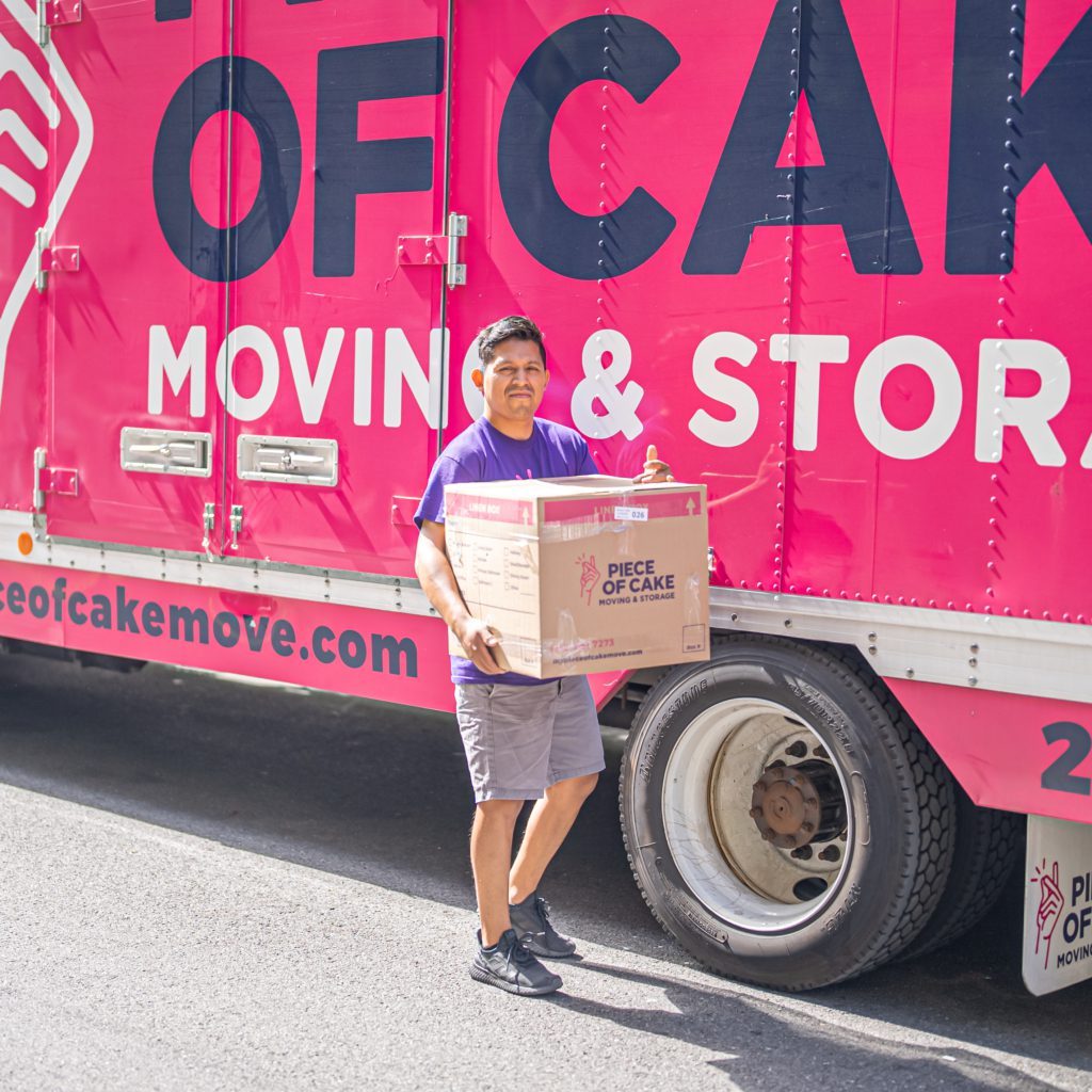Piece of Cake packing and moving bins in NYC